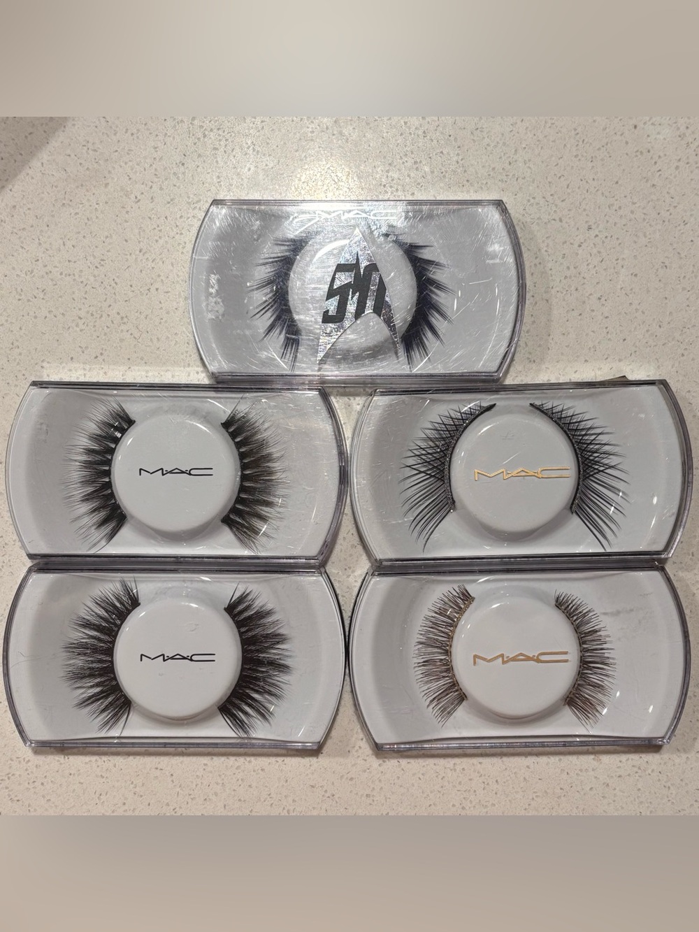 Lot of 5 MAC Cosmetics False Eyelash Collection Brand New Limited Edition